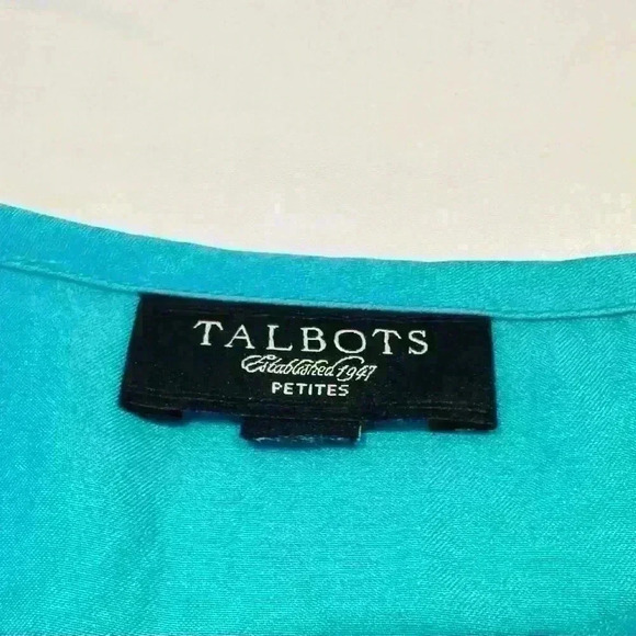Talbots green blouse size LP. - Picture 5 of 8